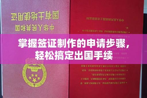 岗巴掌握签证制作的申请步骤，轻松搞定出国手续